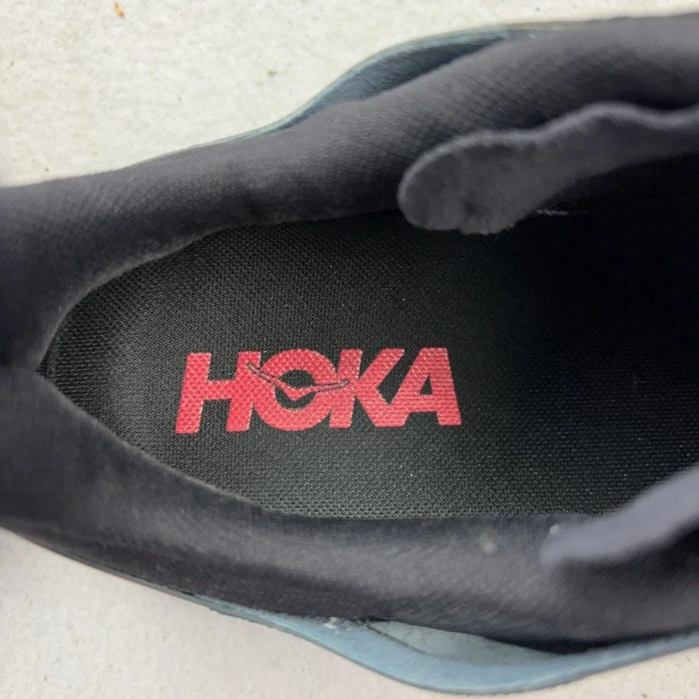 Hoka One One Project Clifton Running Shoes Mens Size 10 Gray Zip Cushioned